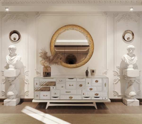 Дизайнерский комод Mondrian white от BOCA DO LOBO (Португалия)