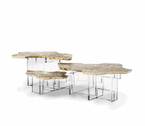 Дизайнерский столик Monet Gold 2