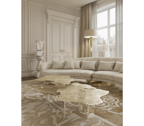 Дизайнерский столик Monet Gold от BOCA DO LOBO (Португалия)