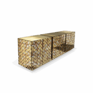 Дизайнерский комод Pixel anodized 4