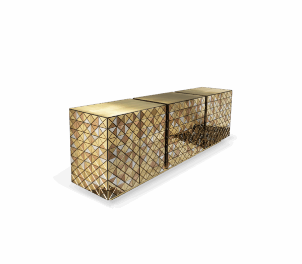 Дизайнерский комод Pixel anodized 4