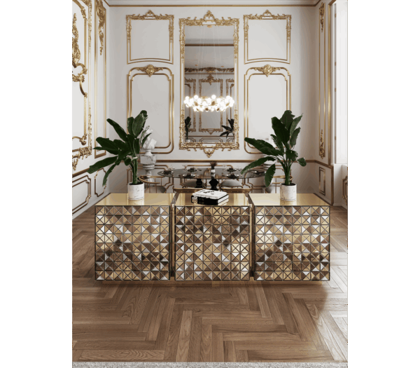 Дизайнерский комод Pixel anodized 6