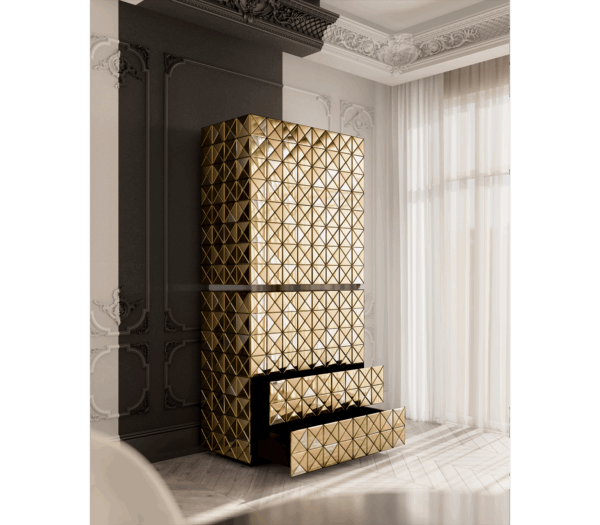 Дизайнерский шкаф Pixel anodized от BOCA DO LOBO (Португалия)