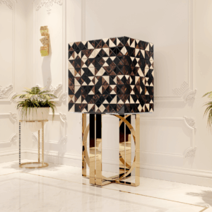 Дизайнерский бар Pixel walnut 4