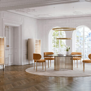 Итальянский стол Roma round 4