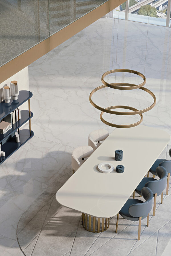 Итальянский стол Roma table metal base 2