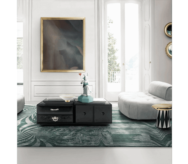 Дизайнерский столик Soho black от BOCA DO LOBO (Португалия)