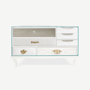 Дизайнерская тумба Soho white от BOCA DO LOBO (Португалия)