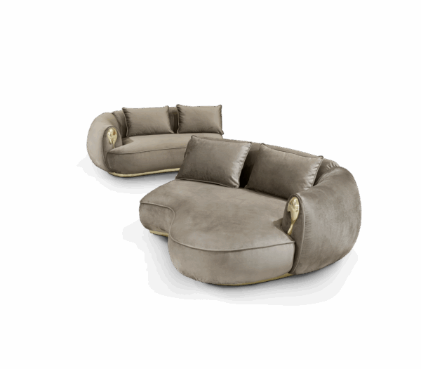 Дизайнерский диван Soleil curved 5