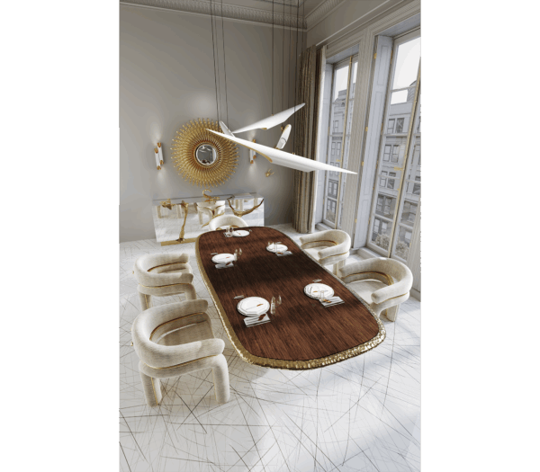 Дизайнерский стол Stonehenge от BOCA DO LOBO (Португалия)