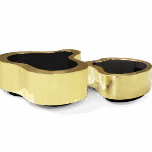 Дизайнерский столик Wave polished brass от BOCA DO LOBO (Португалия)