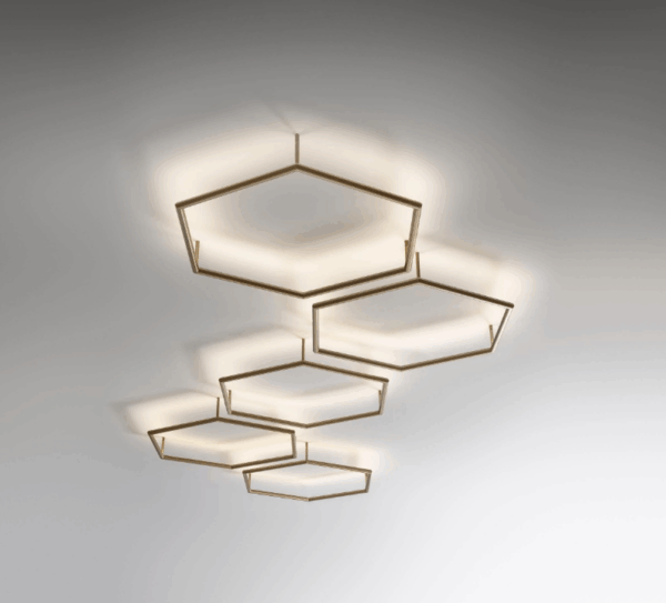 Итальянская настенная лампа Poly Esagono PL 2