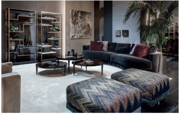 Итальянский пуф Lenno от MINOTTICOLLEZIONI