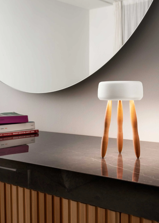 Итальянская настольная лампа Drum от Olevlight