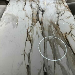 Итальянский стол Grandeod от SOVET на латунном основании (покраска) Большой обеденный стол   300*135*75см