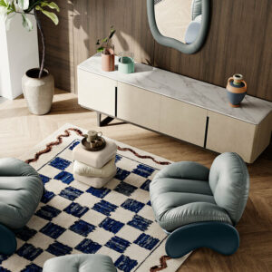 Итальянское зеркало Squash от Poltrona Frau