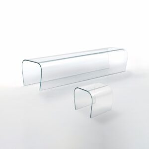 Итальянская банкетка Bent Glass Bench от Glasitalia