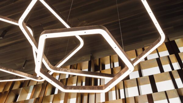 Итальянский подвесной светильник Light Ring Horizontal Polygonal 4