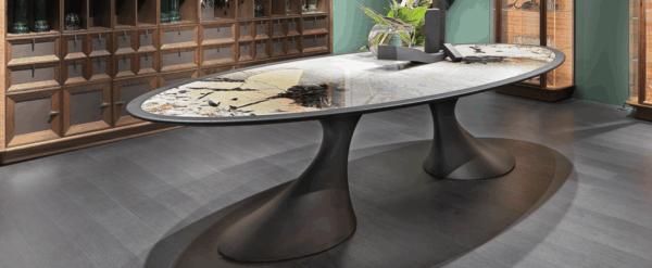 Итальянский стол C1412/2 - Bend от ANNIBALE COLOMBO