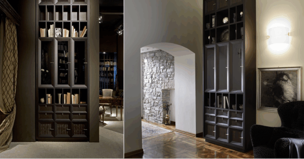 Итальянский книжный шкаф W1393 3