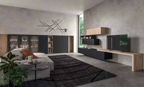 Итальянская гостиная группа LIVING T_04 от GENTILI CUCINE