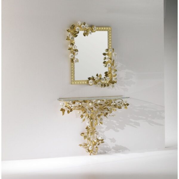 Итальянское зеркало Marie Antoinette Medium Mirror - Gold & White от VILLARY