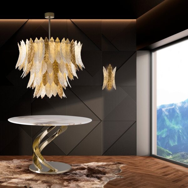 Итальянская люстра Cher Chandelier - 12 Lights - Champagne & Gold 2