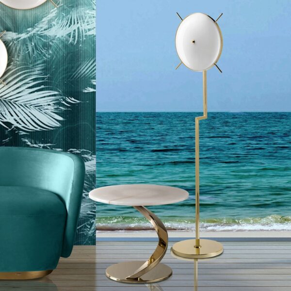 Итальянский напольный торшер Venusia Floor Lamp - Gold 2