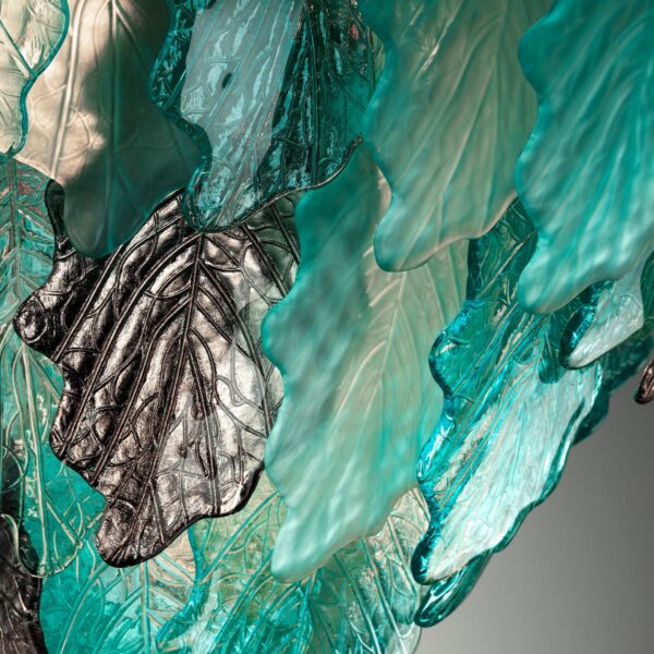 Итальянская люстра Kelly Chandelier - 12 Lights - Aquamarine & Platinum 3