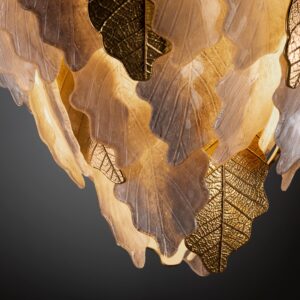 Итальянская люстра Kelly Medium Chandelier - 9 Lights - White & Gold 2