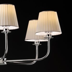 Итальянская люстра Reve 6 Light Chandelier - White & Platinum 2