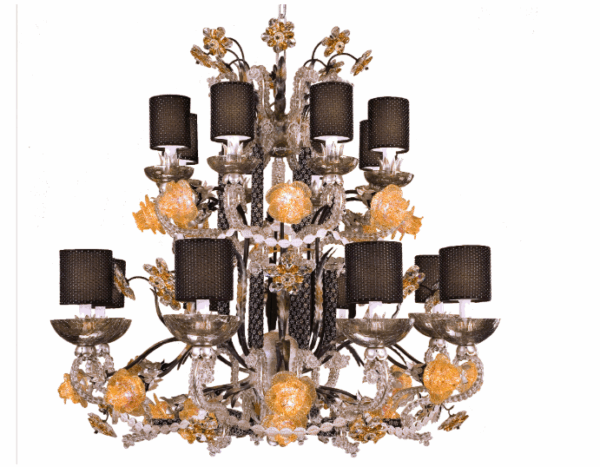 Итальянская люстра L277/16 amber