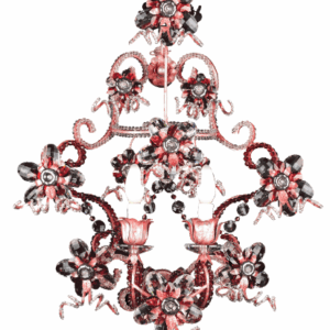 Итальянская настенная лампа A288/2 ruby от Mechini