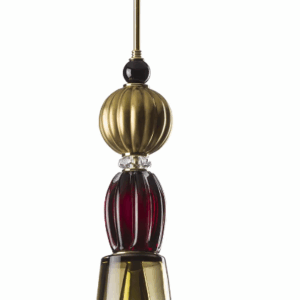 Итальянский подвесной светильник Divas Ava Pendant Light - Ruby Red & Transparent от VILLARY