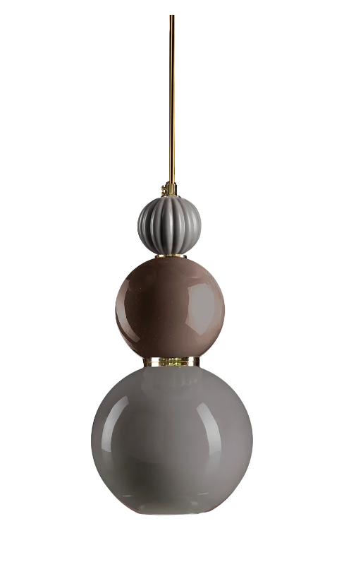 Итальянский подвесной светильник Lady V Pendant Light - Tabacco