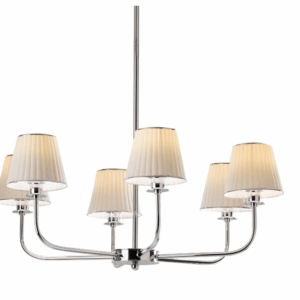 Итальянская люстра Reve 6 Light Chandelier - White & Platinum от VILLARY