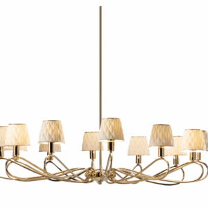 Итальянская люстра Infinity 12 Light Chandelier - White & Gold от VILLARY