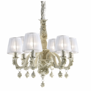 Итальянская люстра Louis XIV - 6 light Chandelier - White от VILLARY
