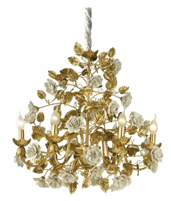 Итальянская люстра Marie Antoinette 6 light chandelier - White