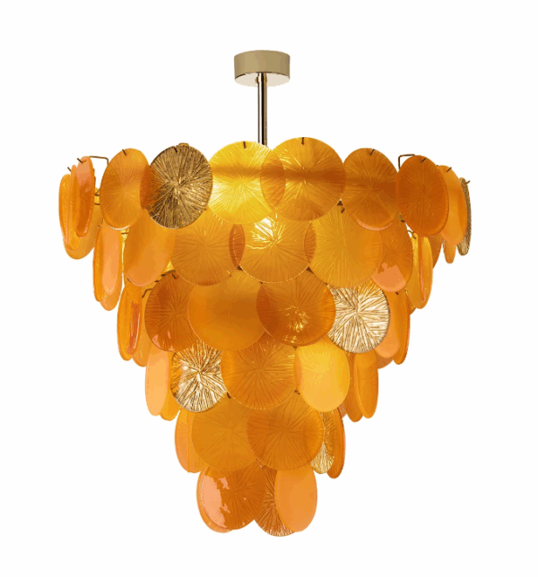 Итальянская люстра Candy Chandelier - 12 Lights - Mango & Gold от VILLARY