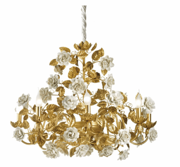 Итальянская люстра Marie Antoinette 8 light chandelier - White