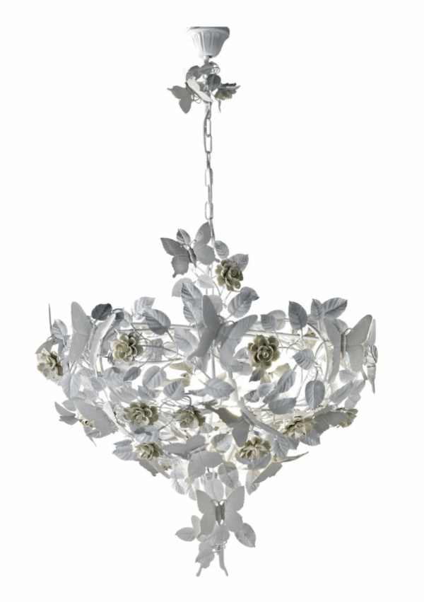 Итальянская люстра Butterfly 8 Light chandelier - White