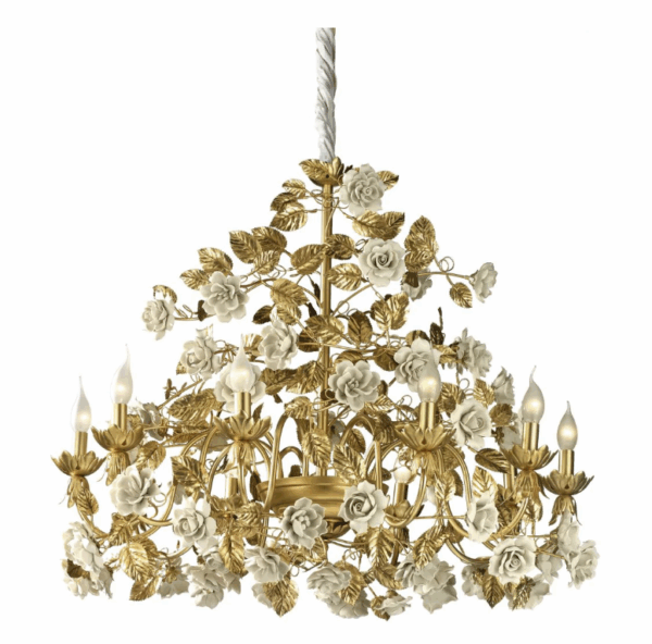 Итальянская люстра Marie Antoinette 10 light chandelier - White