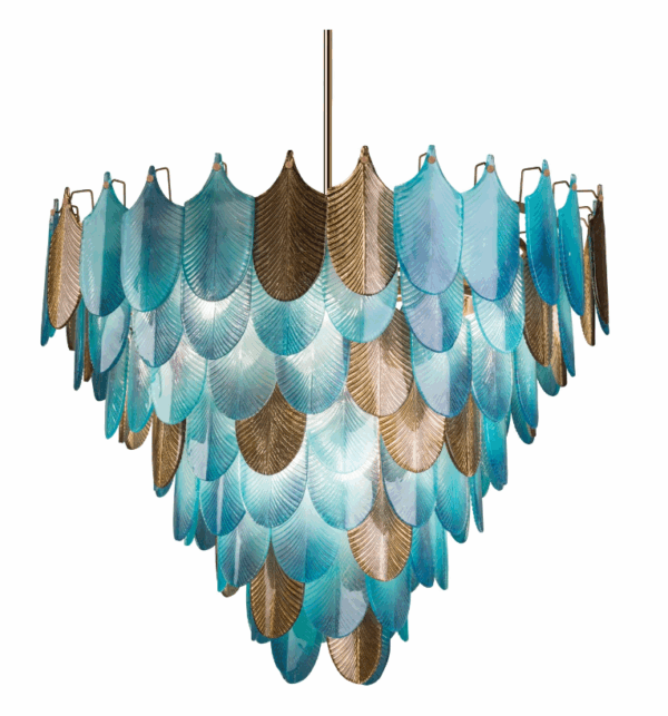 Итальянская люстра Peacock Large Chandelier - 18 lights - Mikonos