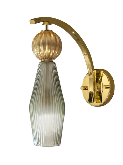 Итальянская настенная лампа  Lolite Angelica Wall Light - Gold & Transparent