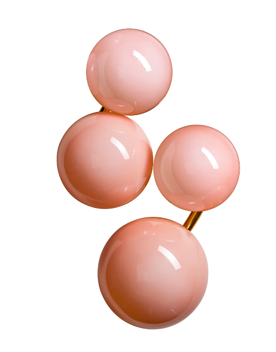 Итальянская настенная лампа Lady V Wall Light - Pink