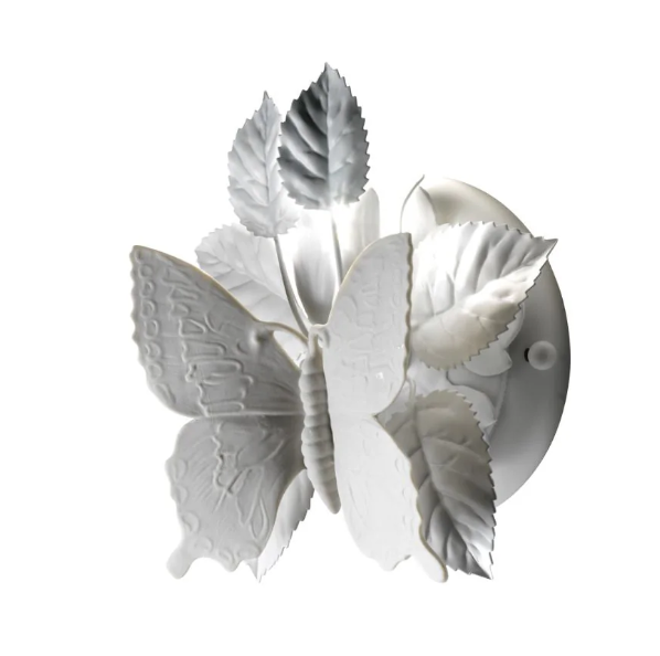 Итальянская настенная лампа Butterfly Wall Light - White