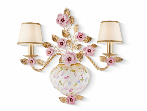 Итальянская настенная лампа Taormina Wall Light - Multicolor & Gold