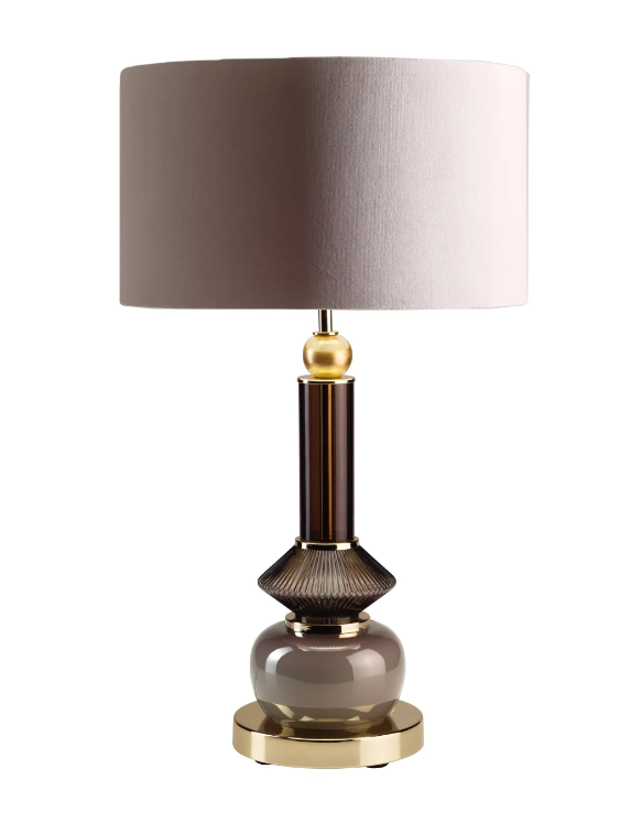 Итальянская настольная лампа Lolite Marie Table Lamp - Brown & Transparent