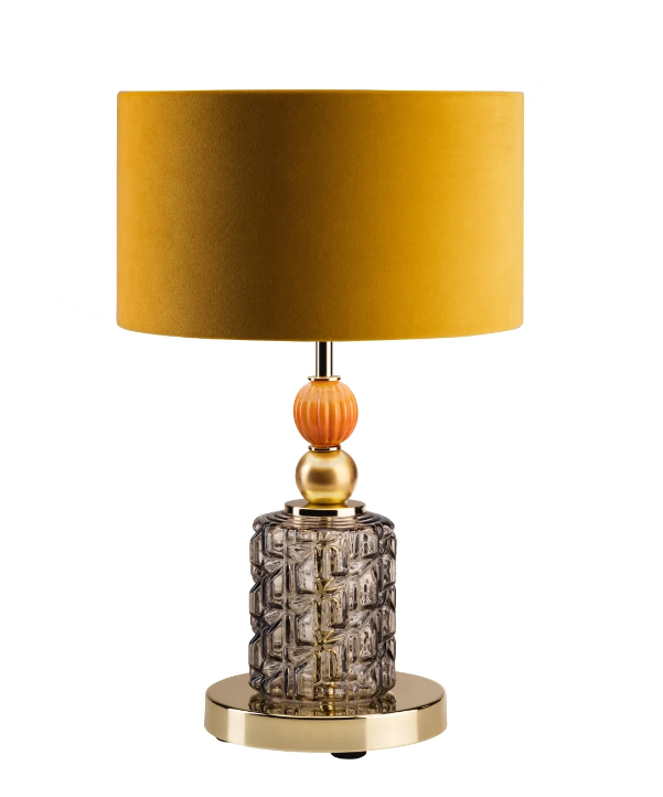 Итальянская настольная лампа Lolite Clotilde Table Lamp - Orange & Transparent